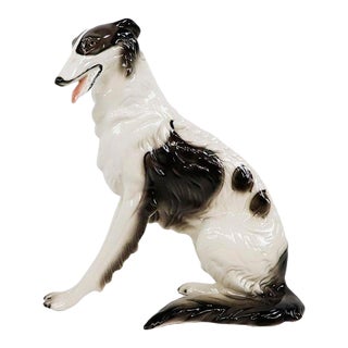 1970s Cerámica de Cuernavaca Mexican Ceramic Dog Shape Ashtray For Sale