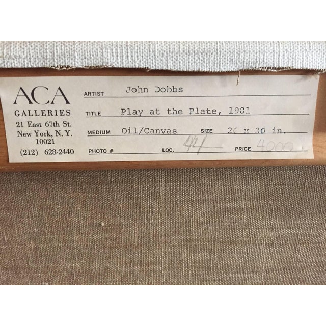 John Dobbs, Play at The Plate, Sporting Scene, 1981 For Sale In Miami - Image 6 of 8