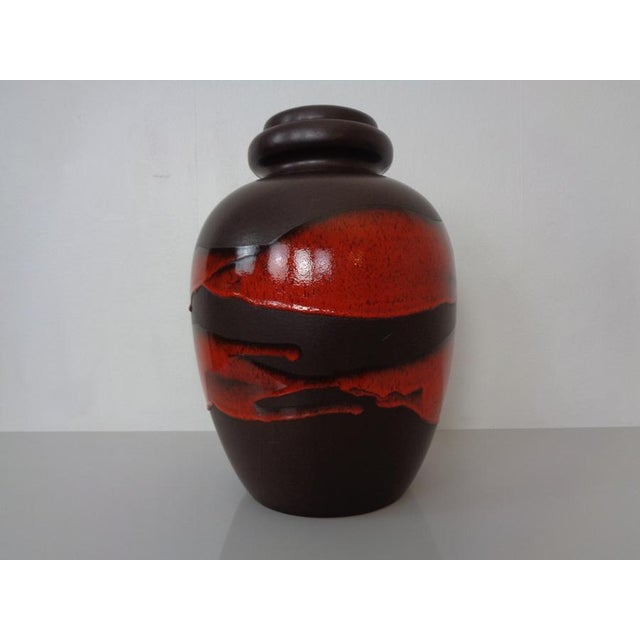 Large Pop Art Model 286-42 Vase in Glazed Lava Ceramic from Scheurich, Germany, 1970s For Sale - Image 4 of 18