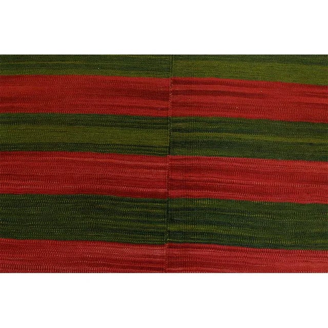 2010s Handwoven Scandinavian Style Persian Kilim Area Rug 3’5″ X 4’3″ For Sale - Image 5 of 12