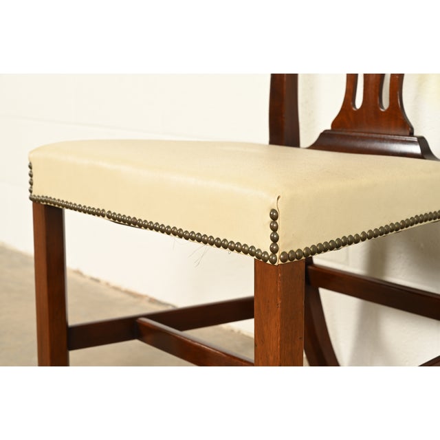 Baker Furniture Georgian Carved Mahogany Side Chair or Dining Chair For Sale - Image 9 of 13