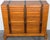 Wood French Moderne Style Leather-Strapped Six-Drawer Chest Manner of Jacques Adnet For Sale - Image 7 of 14