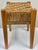 Mid 20th Century Vintage Woven Rope Seat Wood Stool For Sale - Image 5 of 12
