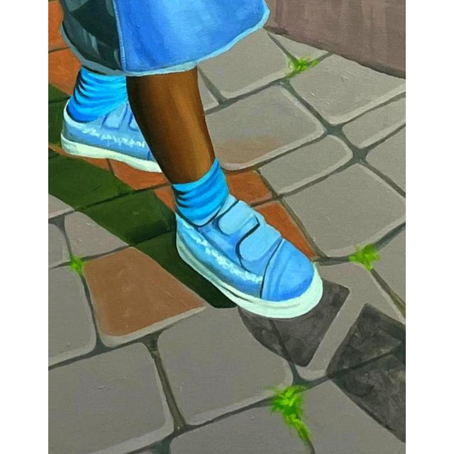 Sara MacCulloch In His Steps Acrylic Painting by Sara MacCulloch For Sale - Image 4 of 4