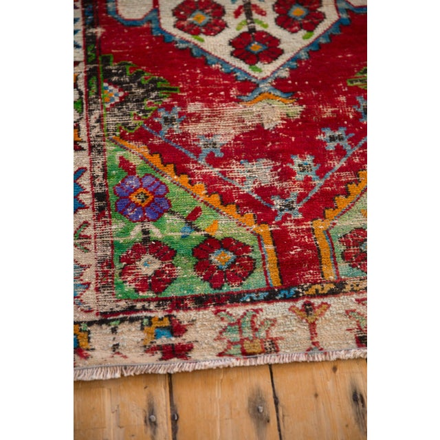 Shabby Chic Vintage Oushak Rug Runner - 2'6" x 5'2" For Sale - Image 3 of 9