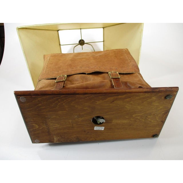 Art Lamp, Lether Purse / Handbag, Early Guild Master Co., Made Usa 2000's For Sale - Image 9 of 12