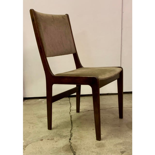 Set of Six Dining Room Chairs Made in Dark Wood by Faarstrup From 1960s For Sale In New York - Image 6 of 11