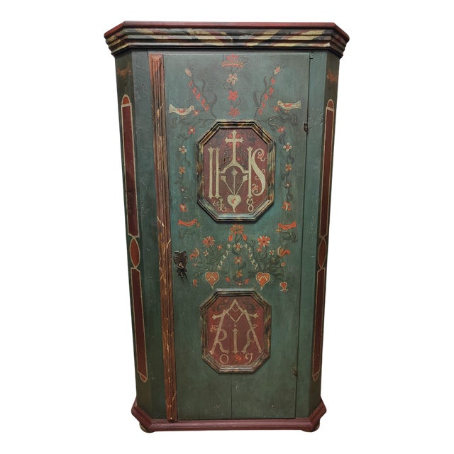 Green Merano Wardrobe, 1809 For Sale