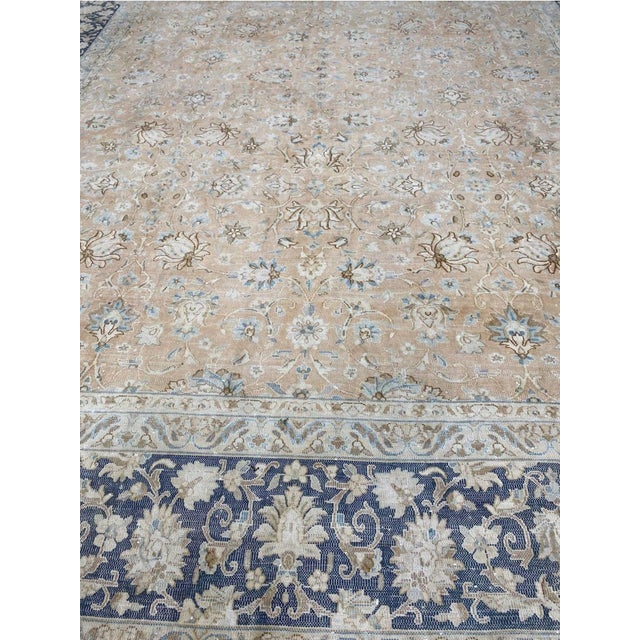 1960s Vintage Persian Kerman Area Rug 10x14 For Sale - Image 4 of 8