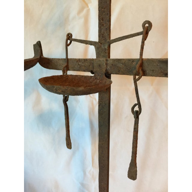 Tribal African Bamana Iron Oil Lamp For Sale - Image 3 of 5