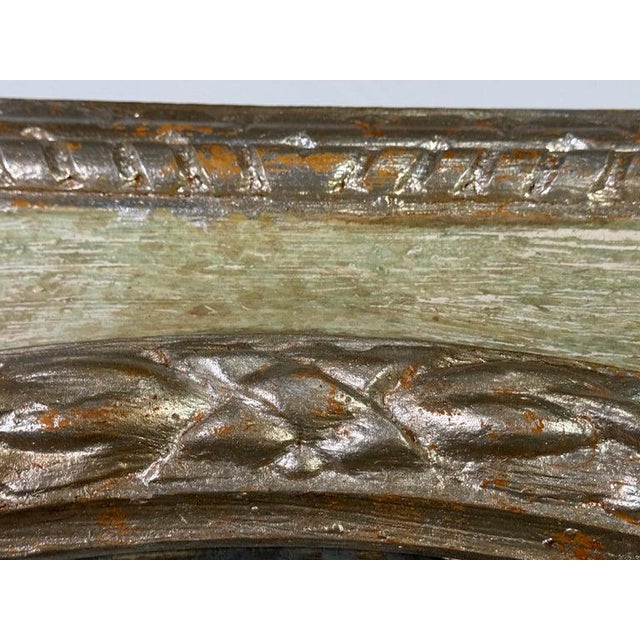 Monumental Neoclassical Style Painted Octagonal Mirror For Sale In Los Angeles - Image 6 of 10