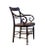 Fancy Armchair Antique With Rush Seat For Sale