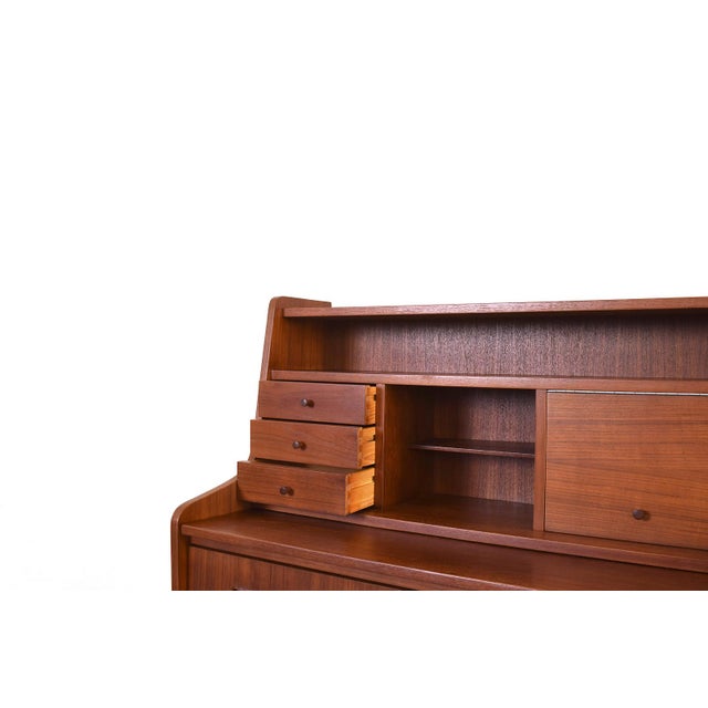 Mid-Century Danish Teak Secretary, 1960s. For Sale - Image 13 of 18