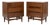 Ramseur Mid-Century Modern Pair of Walnut Nightstands, C. 1960s For Sale