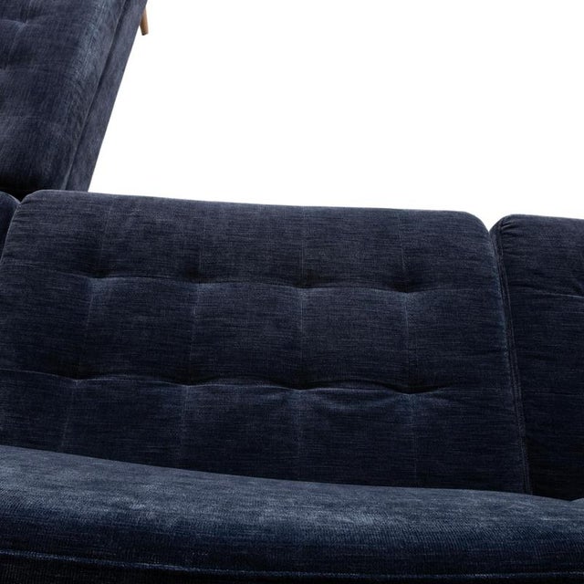Fabric Osaka Corner Sofa in Blue with Headrests Manual Function from BoConcept For Sale - Image 10 of 16