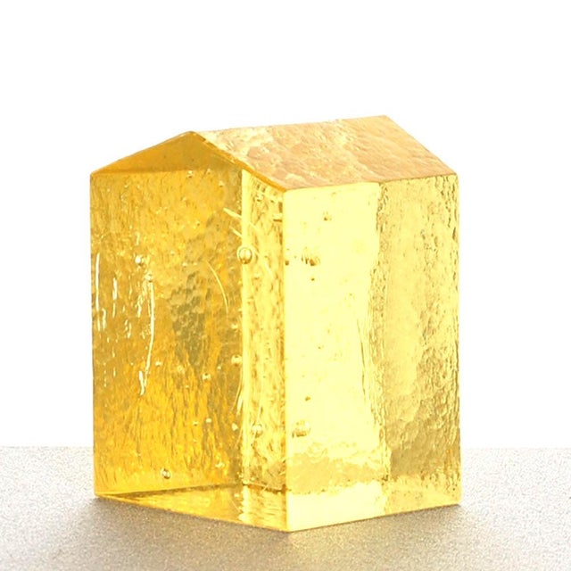 Vincent Van Gogh the Yellow House Glass Sculpture by Richard Rooze and Jaroslav Wasserbauer For Sale - Image 12 of 12