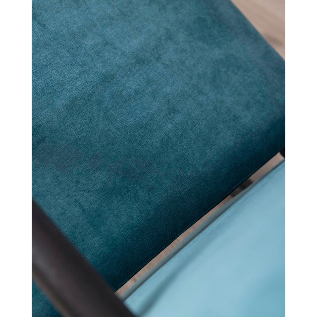 Vintage Blue Rocking Chair by Burkhard Vogtherr for Arflex, 1980s For Sale - Image 10 of 11