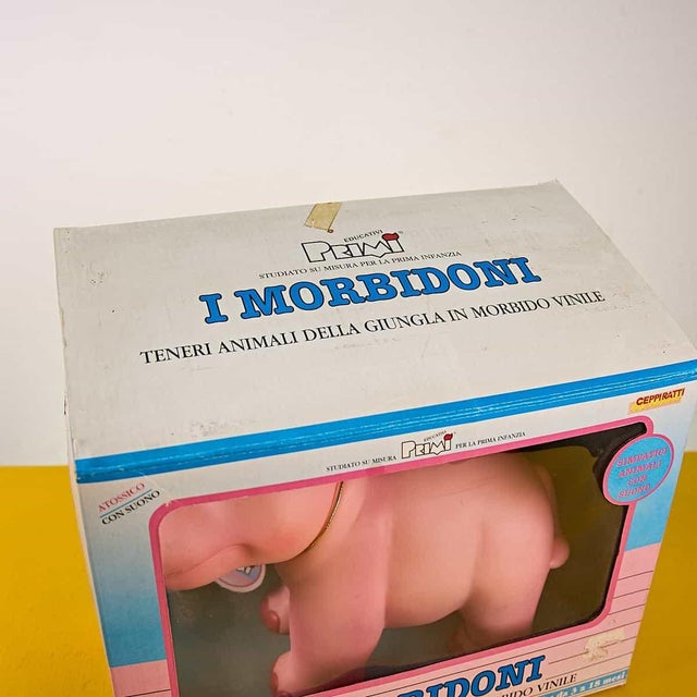Vintage Plastic Rhinoceros Doll attributed to I Morbideni Pietreratti For Sale - Image 4 of 7