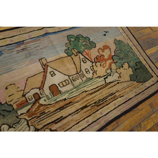 1920s American Hooked Rug | Chairish