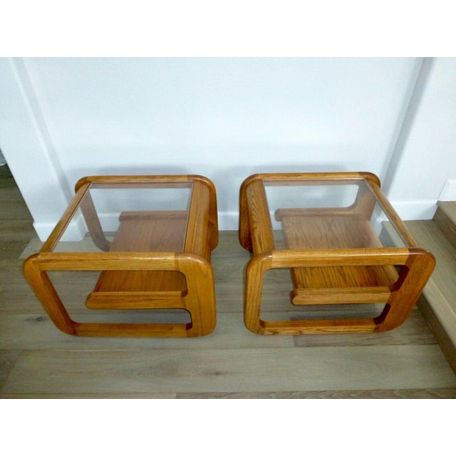 Mid Century Lou Hodges Design Mersman Waldron Comfort End Tables A Pair Chairish