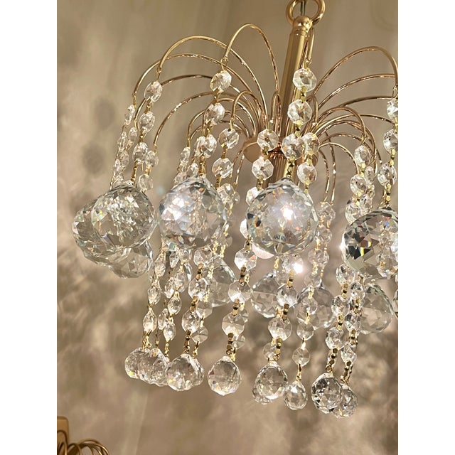 Italian Crystal Chandelier from Swarovski, 2000s For Sale - Image 9 of 13