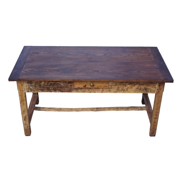 Antique Farm Oak Table, 1800s For Sale