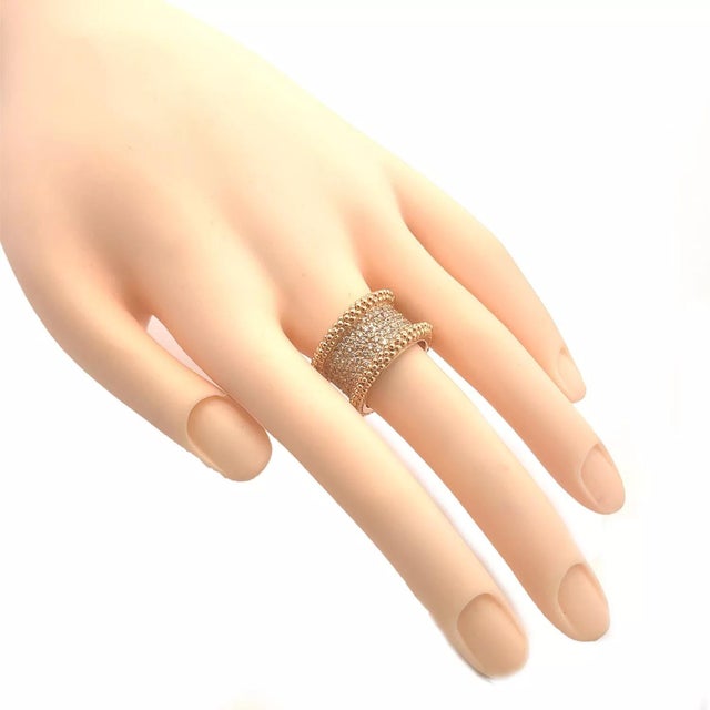 From the Carlota Collection, this gorgeous wide band ring is by designer Carla Amorim, it is crafted from 18k rose gold...