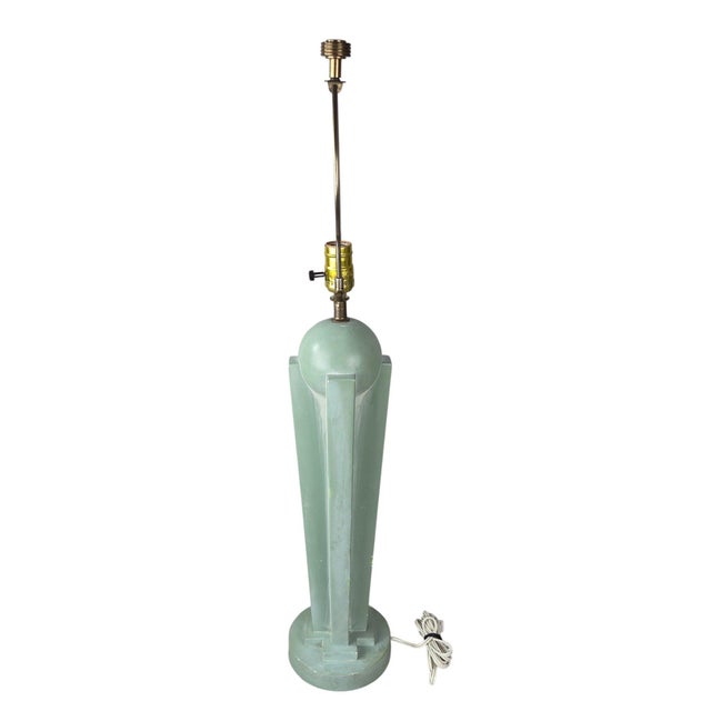1950s Art Deco Style Lamp For Sale - Image 9 of 9