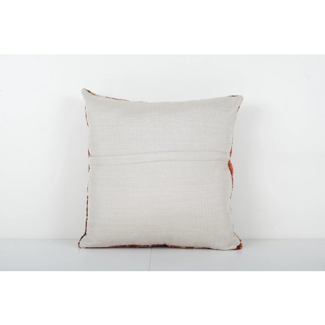 2020s Pillow Case Fashioned From a Vintage Turkish Wool Cover For Sale - Image 5 of 5