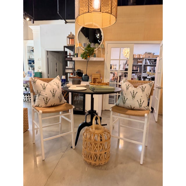 Jamie Young Black Iron Dining Table With Adjustable Height For Sale In West Palm - Image 6 of 7