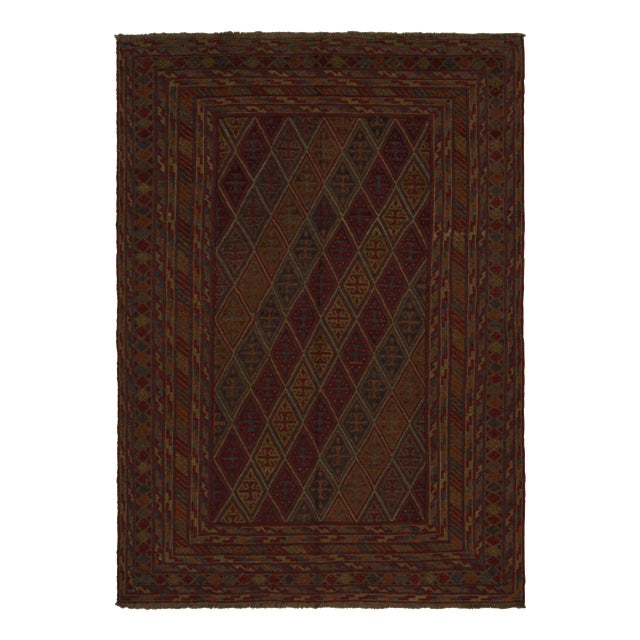 Red Rug & Kilim’s Baluch Tribal Rug With Colorful Geometric Patterns For Sale - Image 8 of 8