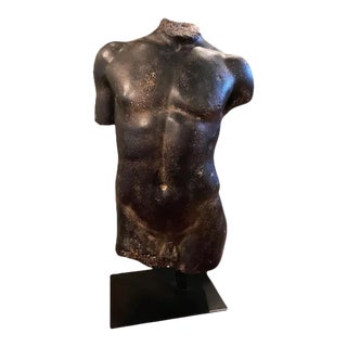Antique Torso Ceramic Sculpture For Sale