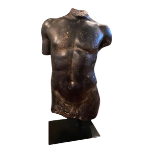 Antique Torso Ceramic Sculpture