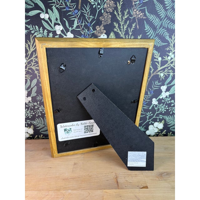 Contemporary “Wild Yarrow Study” Original Watercolor Painting Signed and Framed For Sale - Image 3 of 3