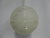 Cream Vintage Hanging Lamp with Round Plastic Globe﻿, 1960s For Sale - Image 8 of 16