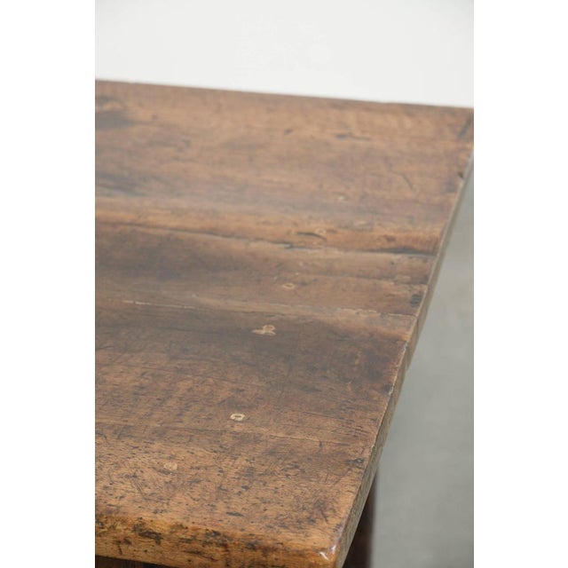 Antique Southern European Rectangular Walnut Coffee Table with Two Drawers For Sale - Image 14 of 17