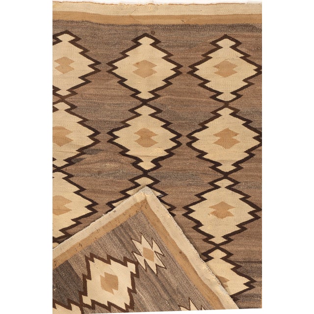 Textile Antique Navajo Style Rug 4ft 5in X 5 Ft 8in For Sale - Image 7 of 7
