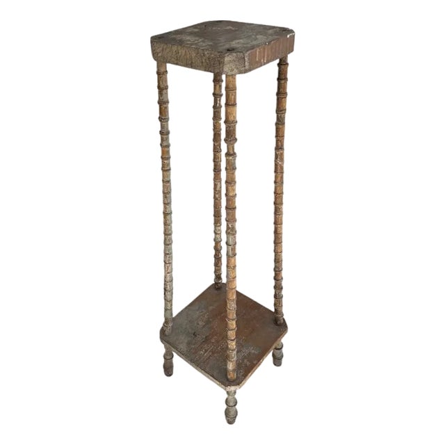 Antique Spool-Leg Table From the Estate of Jonathan Parks, Santa Fe Late 1800s For Sale