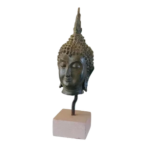 19/20th Century Thai Bronze Buddha Head