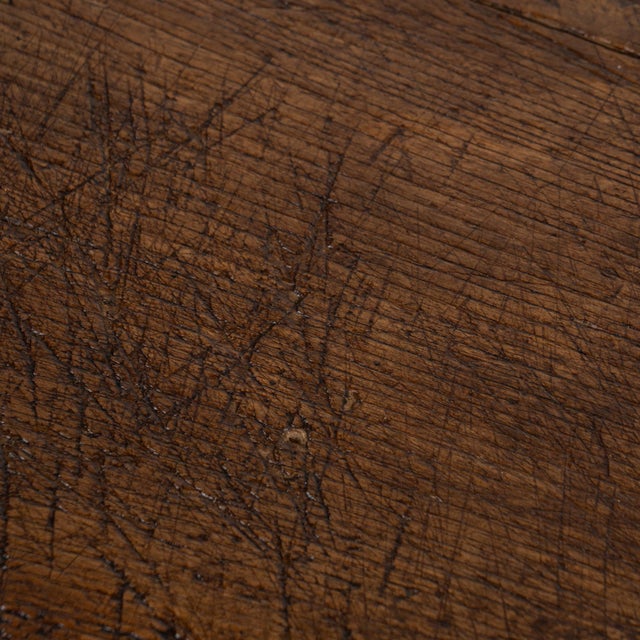 18th Century Rustic Dark Oak Coffee Table With Two Drawers For Sale - Image 10 of 18