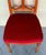 Early 20th Century Late Victorian Oak Ladderback Dining Side Chair with Red Velvet Seat For Sale - Image 12 of 18
