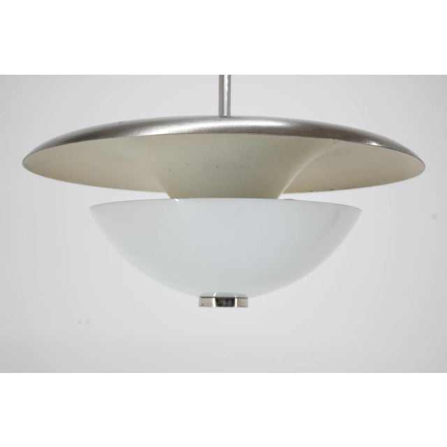 Metal Bauhaus Functionalism Pendant Lamp by Franta Anyz, 1920s For Sale - Image 7 of 7