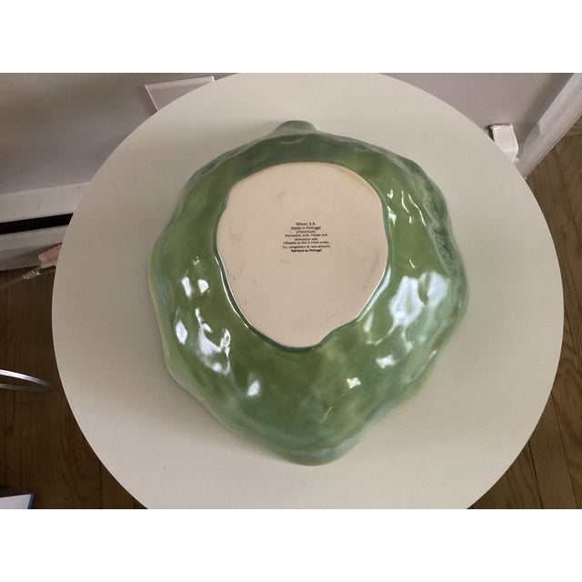 Large Portuguese Artichoke Shape Serving Bowl For Sale In Washington DC - Image 6 of 14
