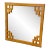 Large Mid-20th Century Asian-Style Wood Fretwork Wall Mirror For Sale