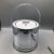 Georges Briard Georges Briard Silver Mirror Ice Bucket With Lucite Lid and Handle With Stainless Steel Ice Tongs For Sale - Image 4 of 13