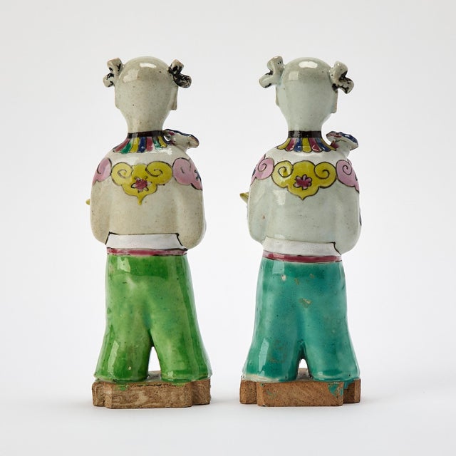 18th-Century Chinese Export Porcelain Laughing Boy Figures For Sale In Philadelphia - Image 6 of 6