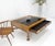 1990s Large Spanish Colonial Style Showcase Glass Top Coffee Table on X Base For Sale - Image 5 of 12