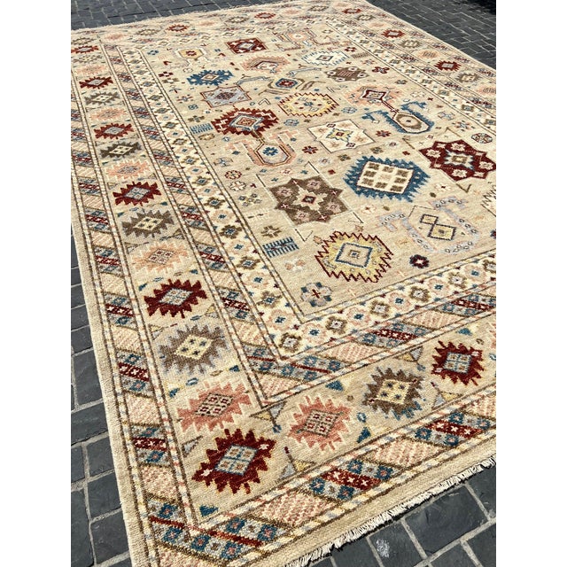 Transitional Heriz Design Rug 10x14 For Sale - Image 3 of 3