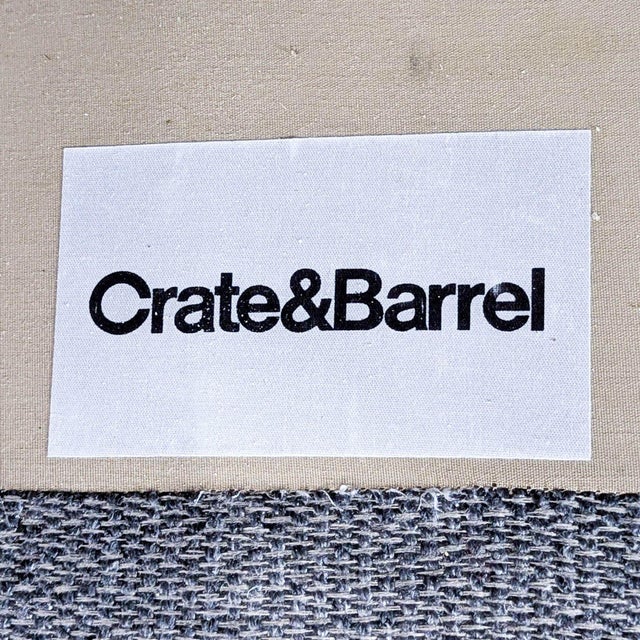 Textile Crate and Barrel Lounge II Petite 3-Seat Modern Gray Sofa For Sale - Image 7 of 8