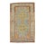 Early 20th Century Zabihi Collection Persian Apple Green Sky Blue Accent Size Rug - 4'9" x 7' For Sale